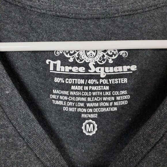 Mizzou Tigers V-neck Tee Shirt Gray Size Medium - Picture 3 of 7